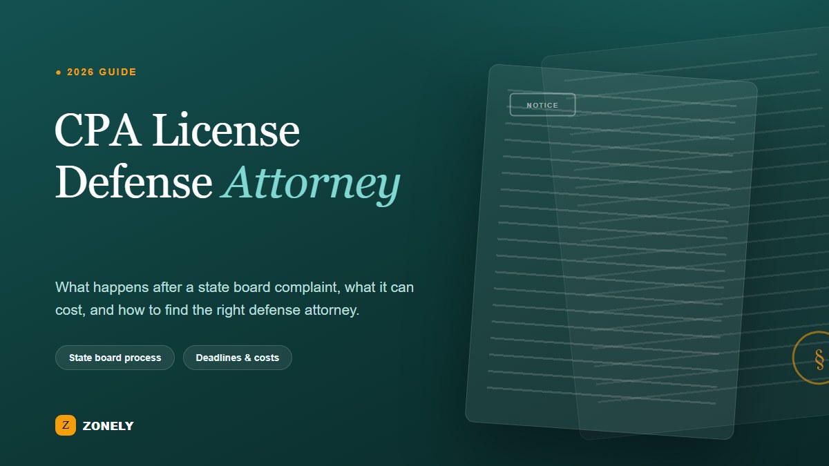 CPA License Defense Attorney: Protect Your Career
