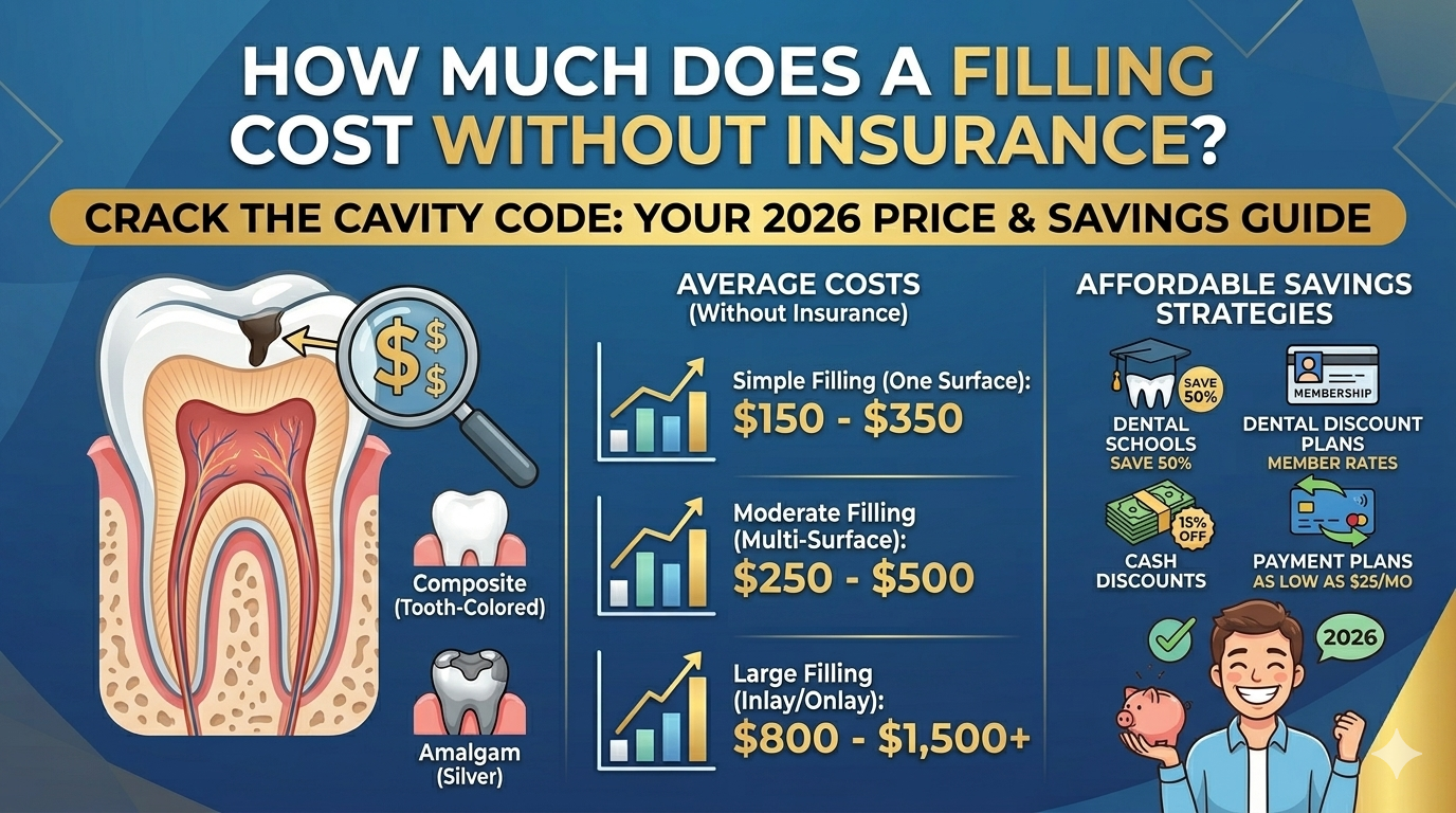 how much filling cost without insurance
